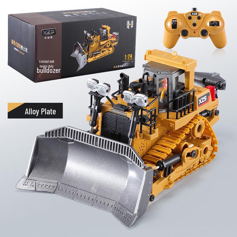 Alloy Remote Control 2.4G Excavator Bulldozer & Dump Truck Set for Kids
