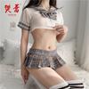 Sexy Lingerie Sailor Uniform Tease Seduction Passion No-take Plaid Skirt