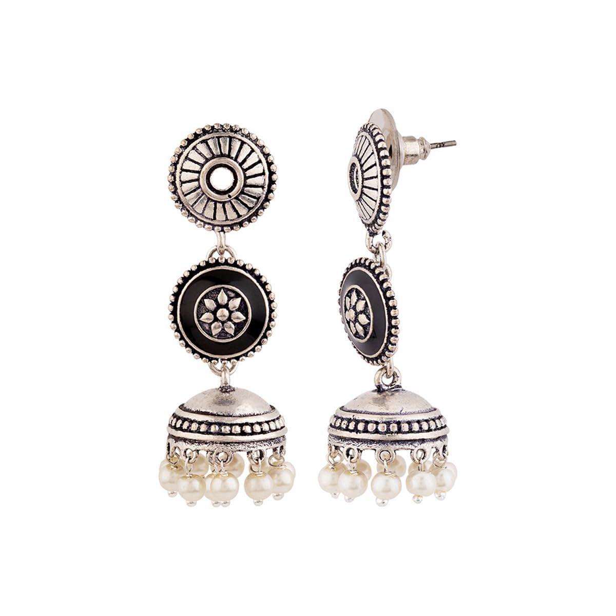 

Rangabati Layered Drop Earrings Jewellery For Women