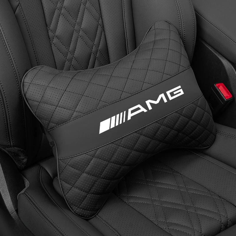 GLC GLB Car Seat Neck Pillow Protective Headrest Back Support Lumbar For Mercedes Benz AMG E S C A B Class GLE GLS CLS GLC CLA