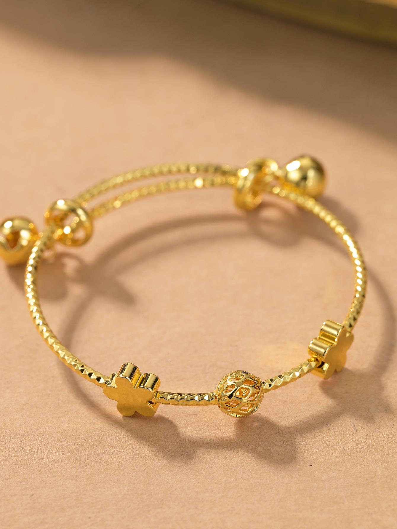 

Children s Fashion Gold Sliding Bead Bracelet - Ideal Gift & Accessory