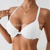 Übergröße Nahtloser Push-Up Raffung Rücken Schönheit Damen Bequemer BH