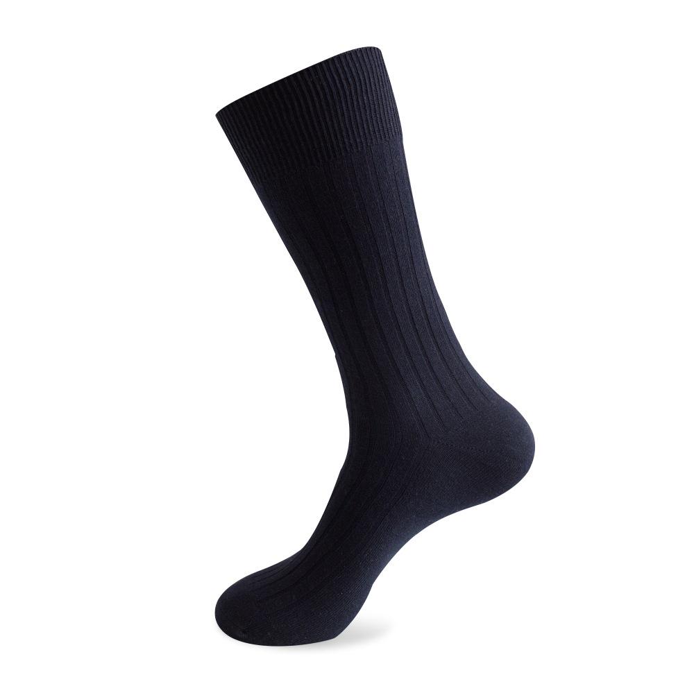 Men's Plus Size Striped Over-the-Knee Socks - European & American Autumn/Winter Combed Cotton.