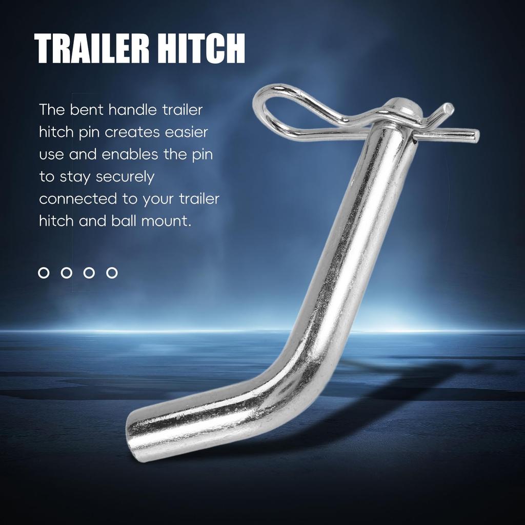 Limnyves Trailer Hitch Pin and Clip, 5/8" Diameter Heavy Duty Trailer Hitch, 2" Diameter Receiver Hitch Ball Mount