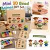 DIY Bead Craft Kit for Creating Iconic Toy Characters Includes Beads Thread and Instruction Guide Suitable for All Ages Creative Handmade Set