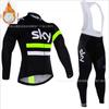 Winter Cycling Jersey Set Long Sleeve Thermal Insulated Bike Riding Suit Team Edition Men Women