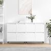 VidaXL Buffets 2 Pcs White Engineered Wood 3190165