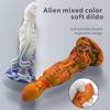Flytende silikonblanding Dildo Twin Viper spesiell form penis myk analplugg kvinnelig voksen huggorm spesialform