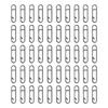 50Pcs Power Fishing Clip Fast Snaps Speed Clip Fishing Clip Connectors Stainless Steel Quick Changing Connector