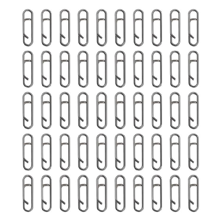 50Pcs Power Fishing Clip Fast Snaps Speed Clip Fishing Clip Connectors Stainless Steel Quick Changing Connector
