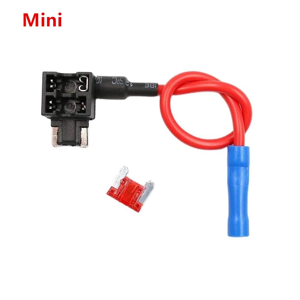 12V Fuse Holder Add-a-circuit TAP Adapter Micro2 Mini Small Standard ATM APM Blade Auto Fuse with Holder with 10A Blade Car Fuse Fuse Holders1