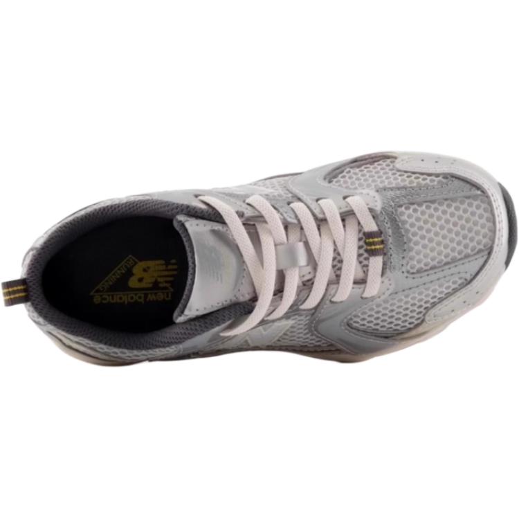 New Balance NB 530 Látkové Retro Ležérne Nízke Bežecké Topánky Detská Teniska Svetlošedá Strieborná PZ530KMW