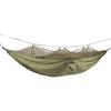 Camping Hammock with Net 210T Nylon Fabric Anti Fall Foldable Dark OD Green 440.9lb Portable