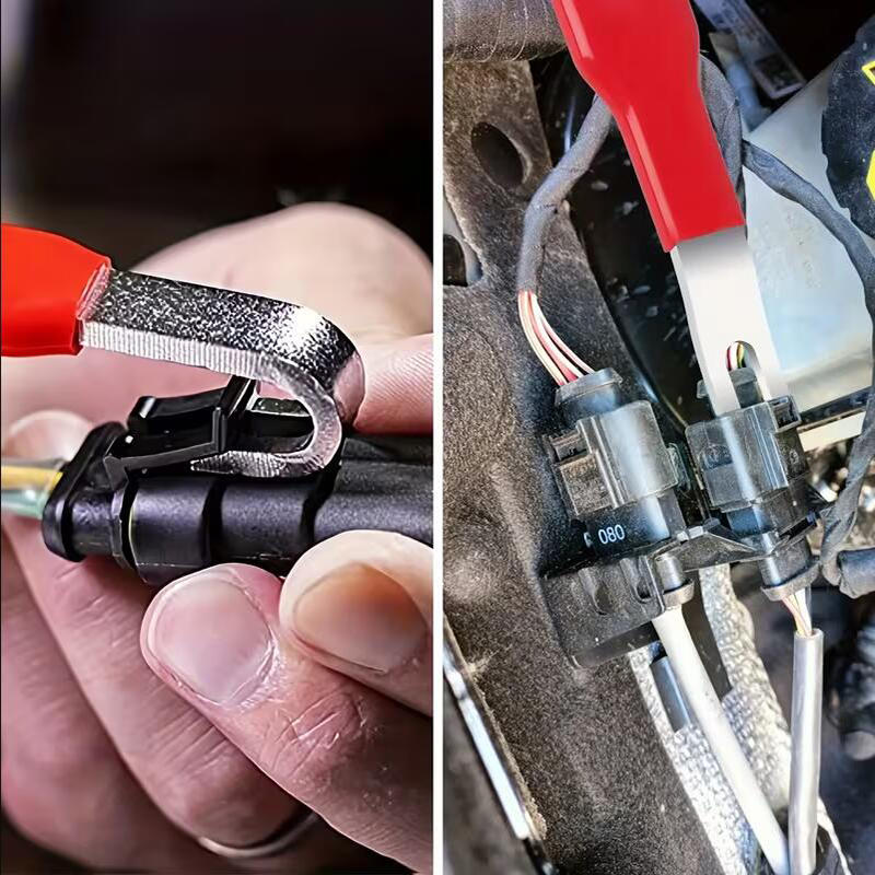 2PCS Carbon Steel Wire Connector Disassembly Tool Set Terminal Removal Pliers Electrical Connector Separator Repair Kit