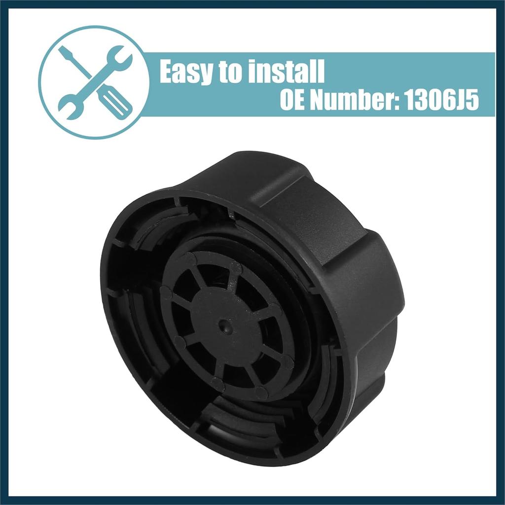 Car Radiator Coolant Recovery Cap Radiator Cap Replaces 1306J5 for Peugeot 106 107 1007 206 207 307 308 406 407 807 Partner Expert Automotive Parts