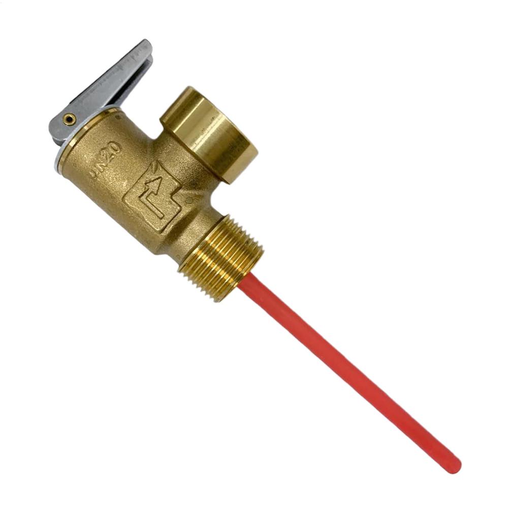 DN15/20 RV Ohřívač vody Pojistný ventil teploty a tlaku s prodlouženým 210F 150 PSI Pojistný ventil pro nádrž horké vody Bezpečnostní příslušenství