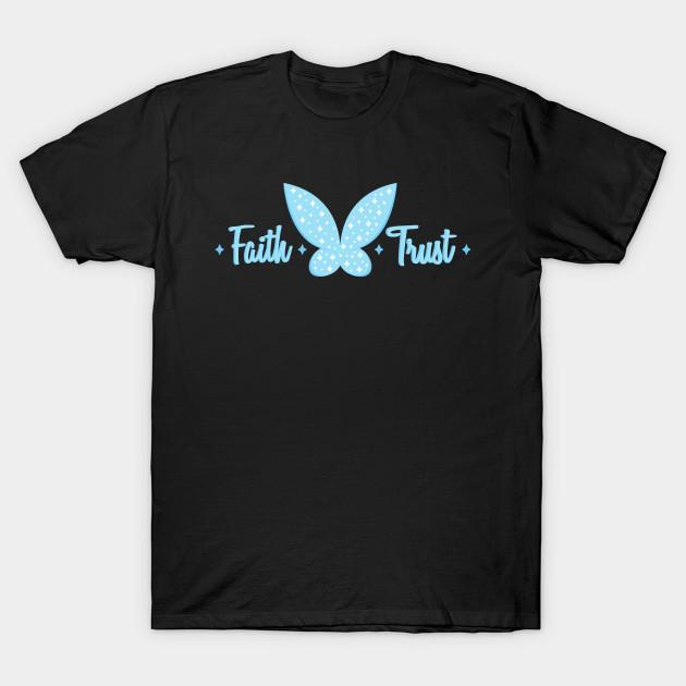 

Men Black Print T-shirt Faith And Trust No-Cut Transfer Paper Print Cotton Tshirt XL чорний