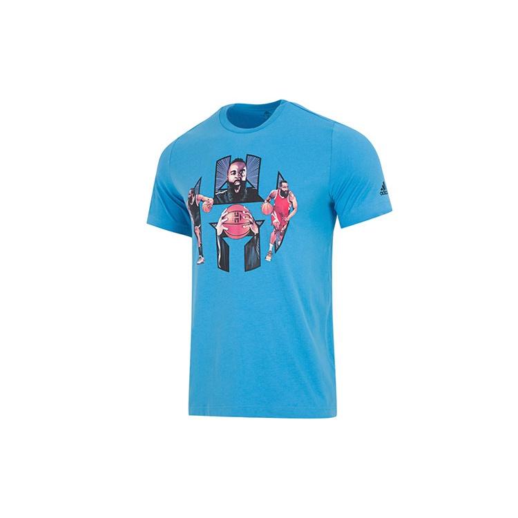 adidas Harden Logo T-shirt Asia Sizing  Blue  Men s HS4327 M