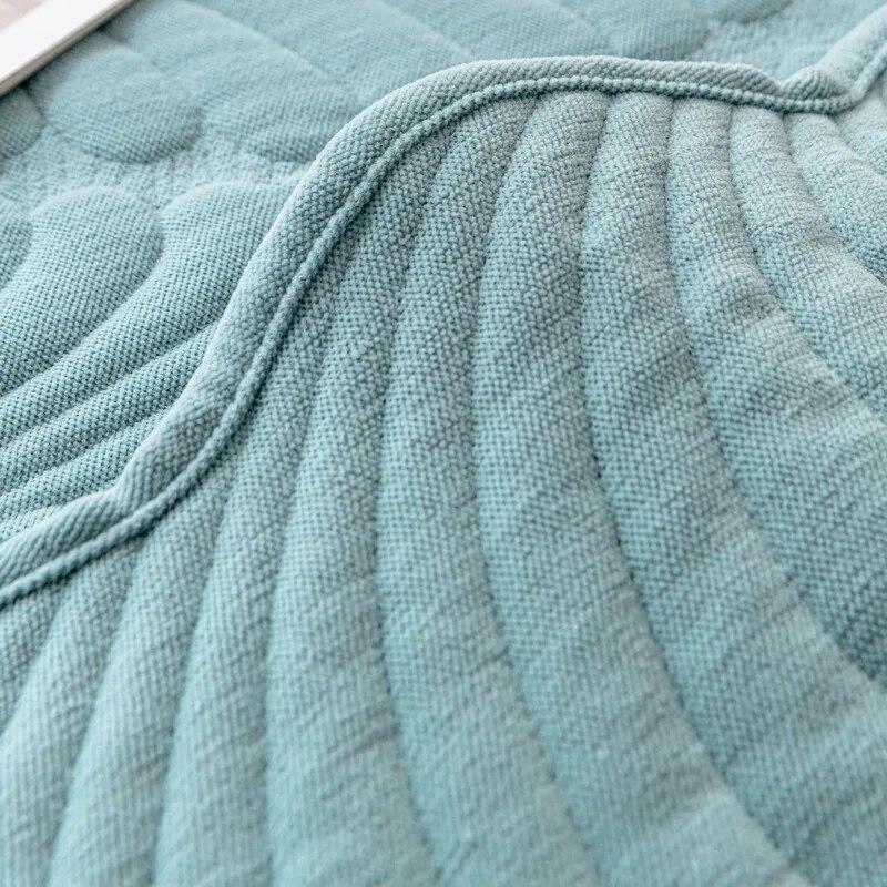 Nordischer Sofabezug Verdicken Modernes Chenille-Blattmuster Sofakissen Universell für alle Jahreszeiten Rutschfeste Sektionssofabezüge