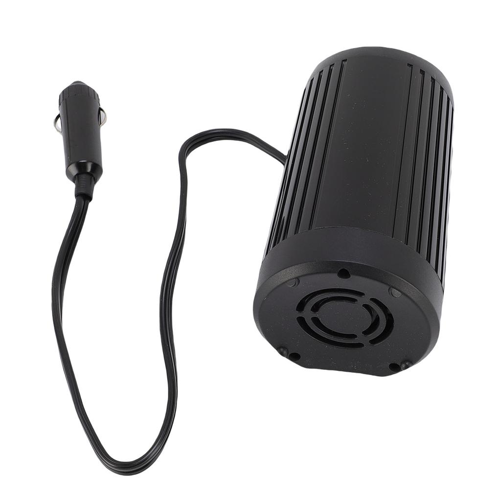 200W Car Inverter DC 12V to AC 220V Cigar Lighter Input Dual USB and Type C Fast Charging Car Plug Adapter Outlet for