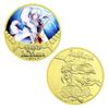 Japanese classic anime manga gold commemorative coin metal badge