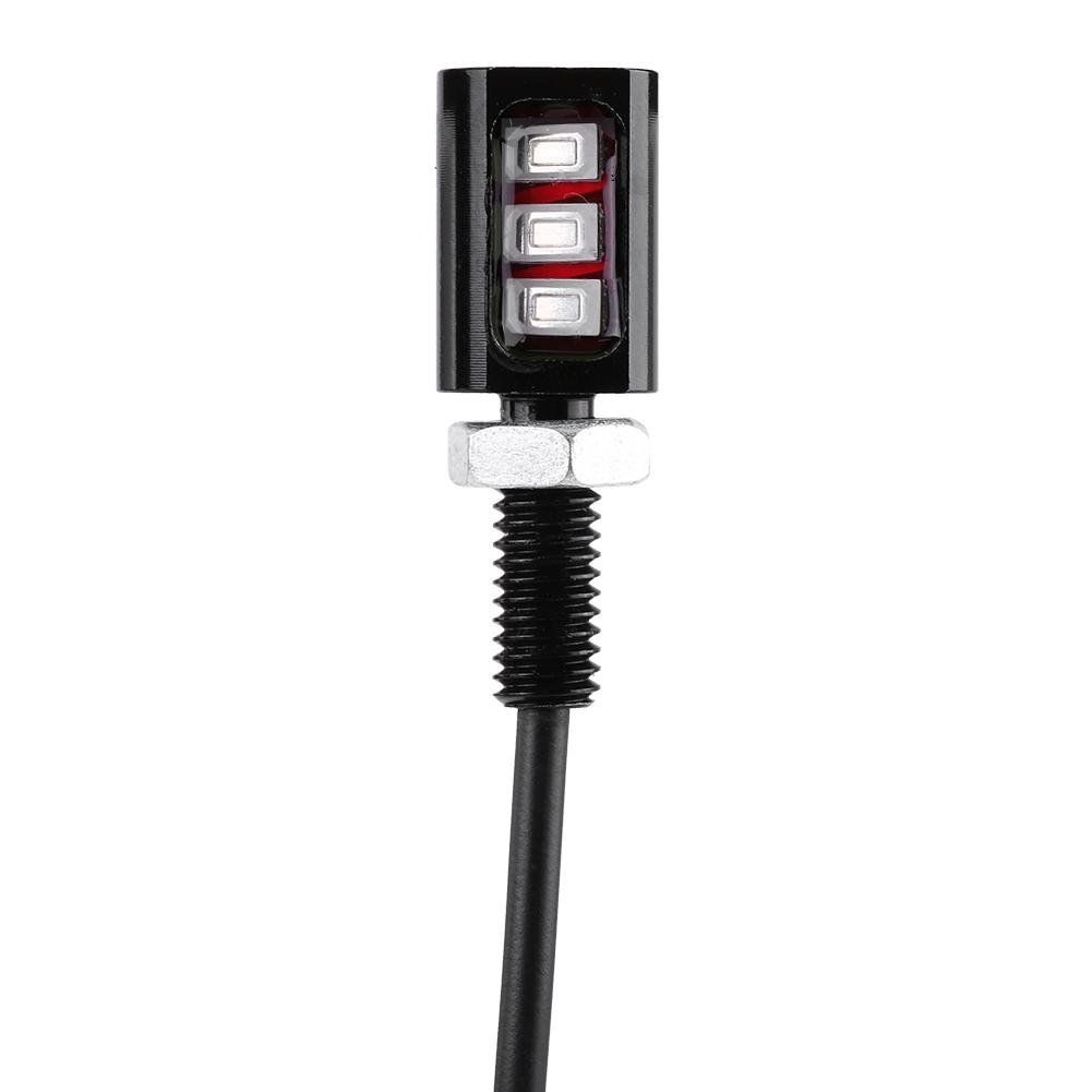2x 12V Car Motorcycle License Number Plate Screw Light Lamp White LED