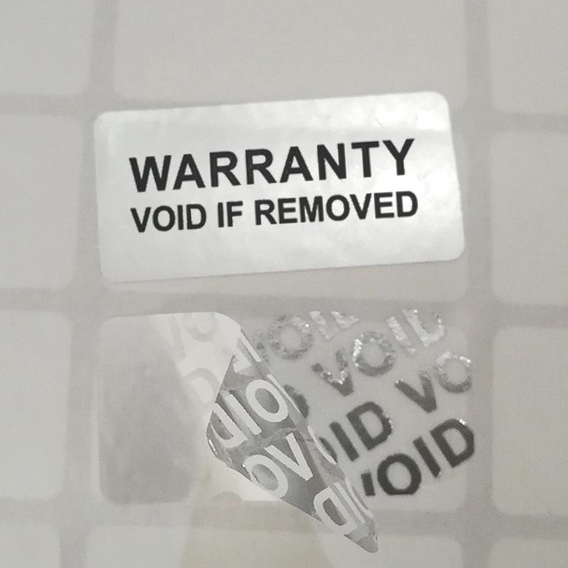 100Pcs Warranty Protection Sticker (40Mm*20Mm) Tamper Proof Void Label Stickers