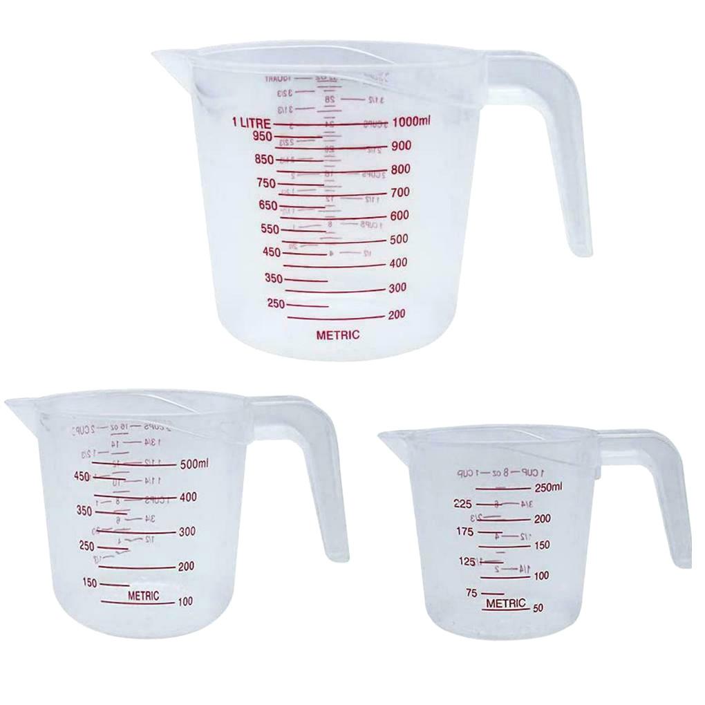 

3 шт./набор Мерные чашки Кухня Пекарня Разрыхлитель Приправа Молоко Вода Прозрачный Мерный инструмент