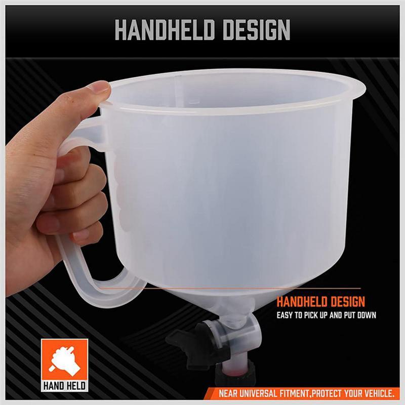 A25F-Universal Vehicle 15Pcs Car Accessories Pour Oil Tool Spill Proof Coolant Filling Kit Plastic Funnel Spout