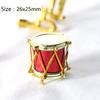 Mini Electric Guitar Model Miniature Decoration Dollhouse Drum Violin Saxophone Doll Musical Instrument for Doll Accessories
