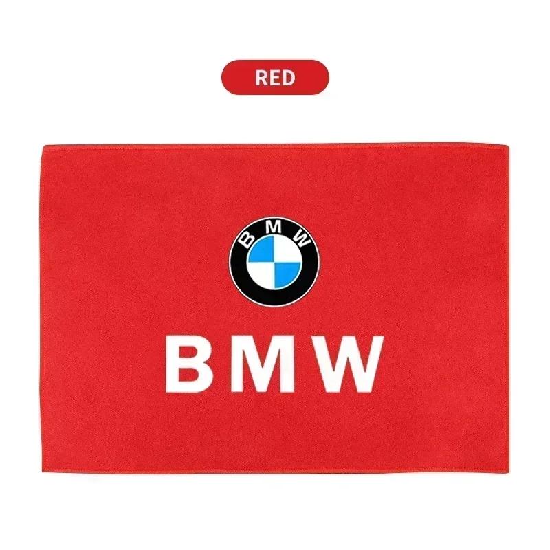 E90 Car For BMW Microfiber Cleaning Suede Car Logo Towel Drying Rag Cloth For BMW 1 3 5 Series X1 X4 X5 X7 G20 G38 F20 F39 F48