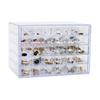 Clear 5-Layer Jewelry & Nail Art Organizer Box with 120 Compartments