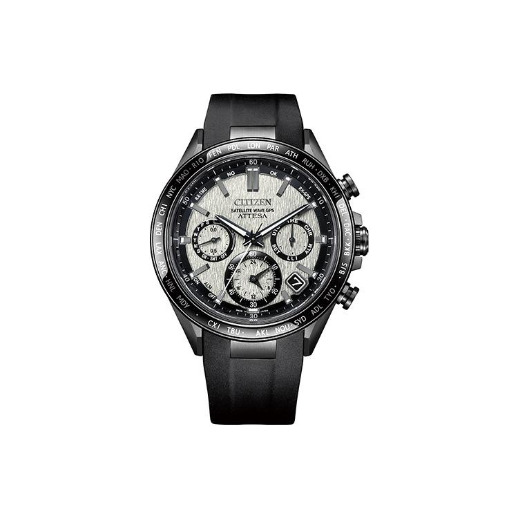 

CITIZEN Attesa Light Powered Quartz Movement Titanium PU Strap Watch Unisex Silver Dial CC4055-14H CC4055-14H