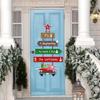 Portable Santa Paper Door Hanger Christmas Home Office Decoration Easy To Hanging Christmas Party Door Garlands