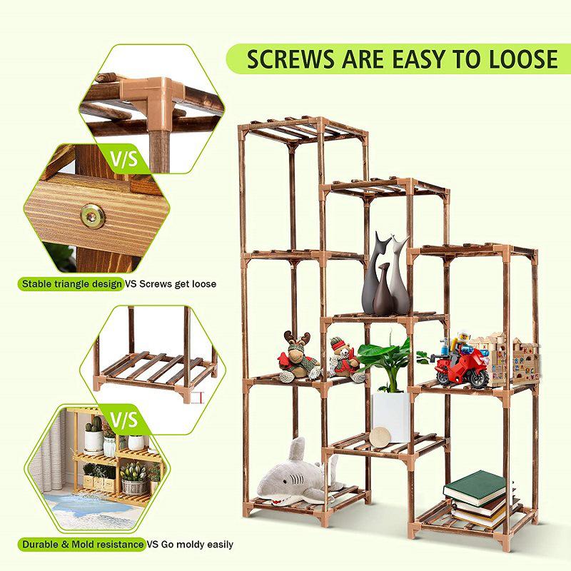 Multi-Layer Floor-Standing Flower Rack for Living Room or Balcony