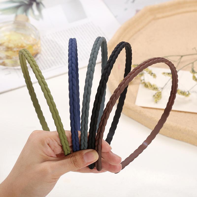 4/5/6pcs Fashion Matte Headband For Women Girls Thin Headband Female Plastic Teeth Hairbands Simple Hair Accessories Mix Styles