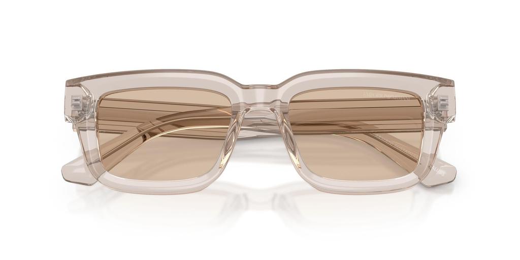 EMPORIO ARMANI sunglasses for Shiny Transparent Light Lens 0EA4270F men. Frame Tundra. Lens Brown. width 53mm.