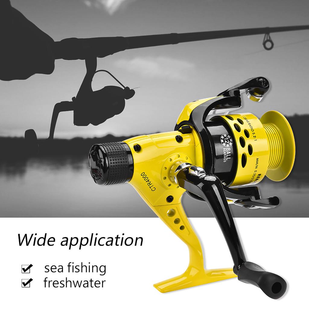 Salt Freshwater Metal Heavy Duty Lightweight Spinning Fishing Reel Tackle Accessory (4000)