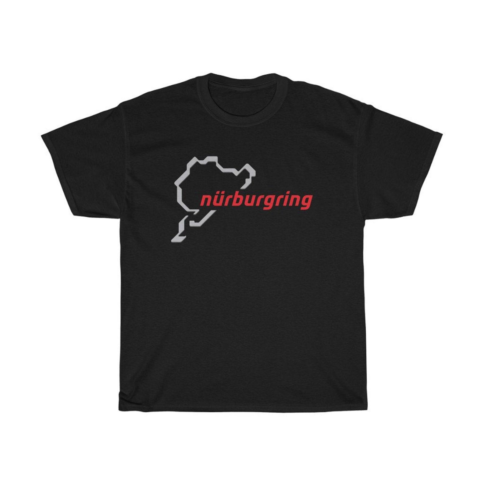 Nurburgring Circuit Logo Track Map Icon Black T-Shirt Size S to 5XL 3XL