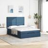 Maison Exclusive - Cadre de lit ottoman avec matelas bleu 140x190 cm tissu