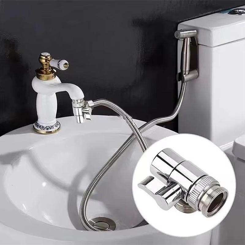 Badezimmer Zinklegierung Schalter Wasserhahn Adapter Küchenspüle Verteiler Umleitungsventil Wasserhahn Anschluss für Dusche