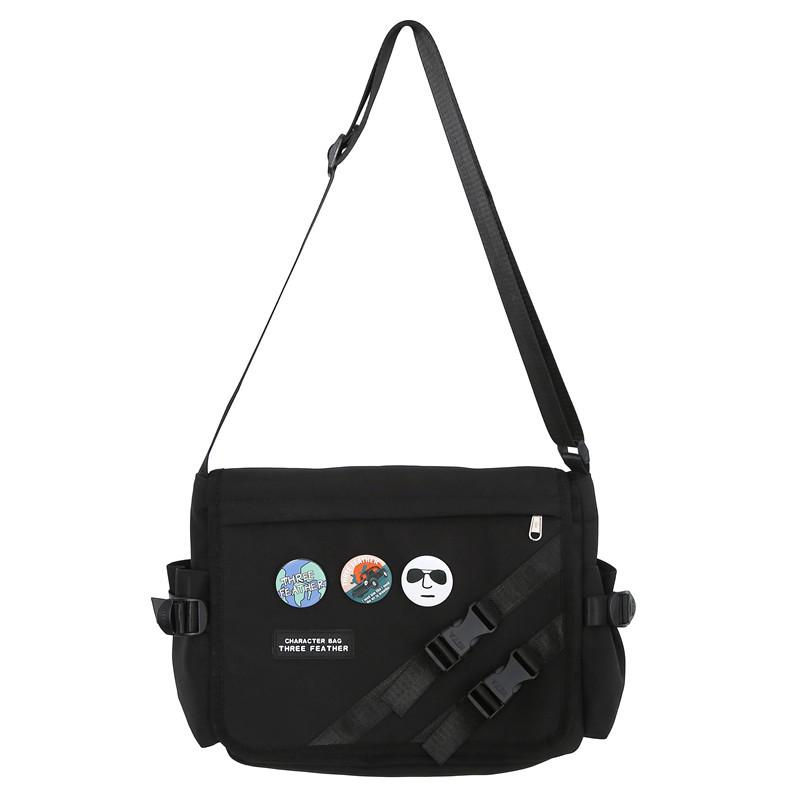 Herren Trendige Japanische Minimalistische Umhänge- und Schultertasche - Stilvolle Studenten Messenger Bag mit Kostenlosem Versand