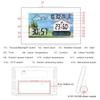 LCD Screen Adjustable Multifunction Color Digital Thermometers Hygrometer With 2099 Year Calendar And Snoozes Function