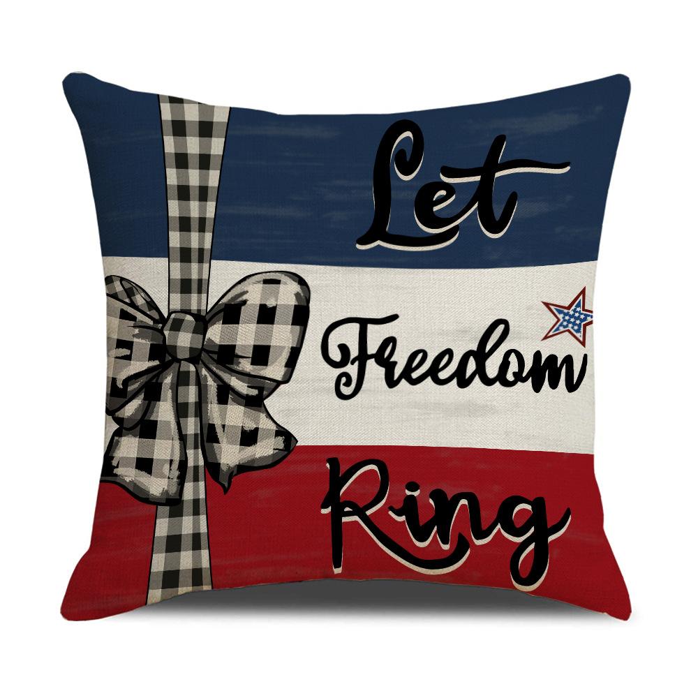 American Holiday Pillowcase Independence Day Carnival Decorative Cushion Print Pillowcase Pillowcase