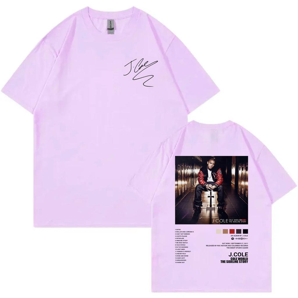 Hot Rapper J Cole Album Cover Graphic T Shirts Hip Hop Vintage Short Sleeve Tshirt Men Women Casual Fashion Oversized Tshirts