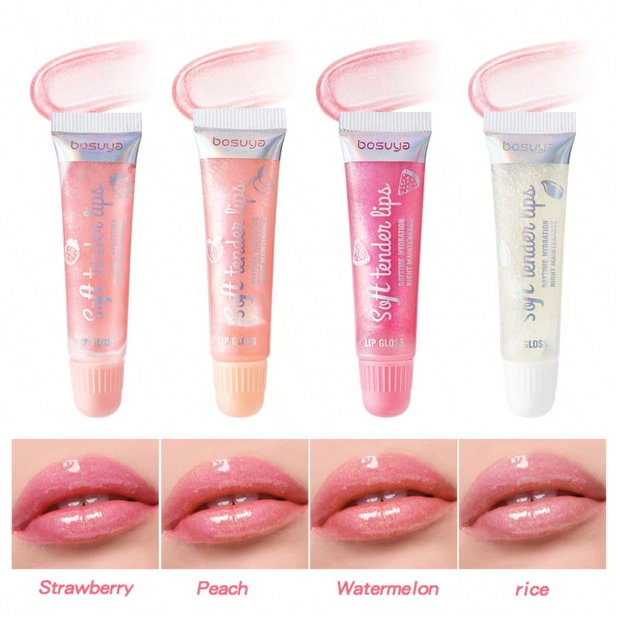 Magic Color Change Lip Balm Shimmering Gloss 2 Pack Set Hydrating Moisturizing Lip Care Combo