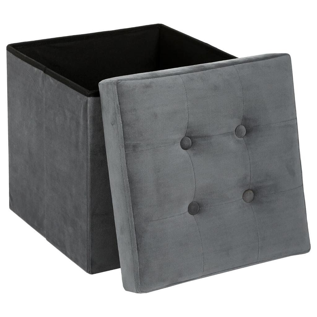Lysandre Vic Pouf Gray