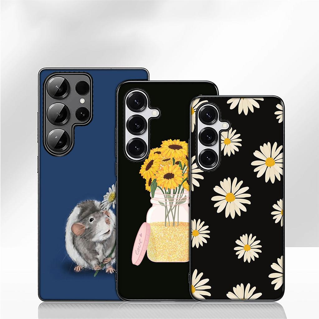 Phone Cover for Apple iPhone 16 15 14 Plus 13 12 Mini 17 Pro Max + 16E Air 16+ ProMax Case Fashion Fresh Little Daisy Flower
