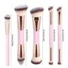 Double Head Foundation Blush Brush Single Three-Color Soft Hair Beauty Tool Grooming Brush Loose Powder Brush Makeup Brush