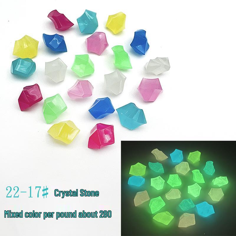 Colorful Luminous Plastic Stones: Children's Gemstone Digging Game & Fish Tank Decoration